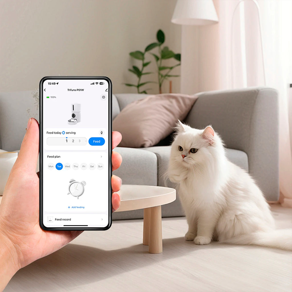 Comedero Inteligente WiFi con Cámara Full HD para Perros y Gatos