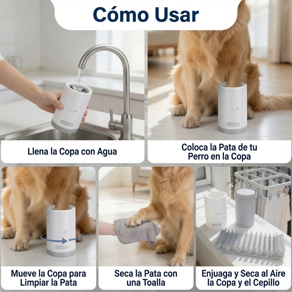Limpiapatas Portátil para Perros